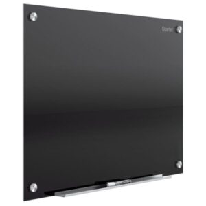 Quartet Infinity Glass Magnetic Dry-Erase Board Black Surface