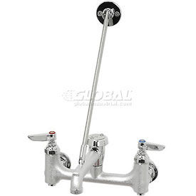 T&S Brass Polished Chrome Service Sink Faucet